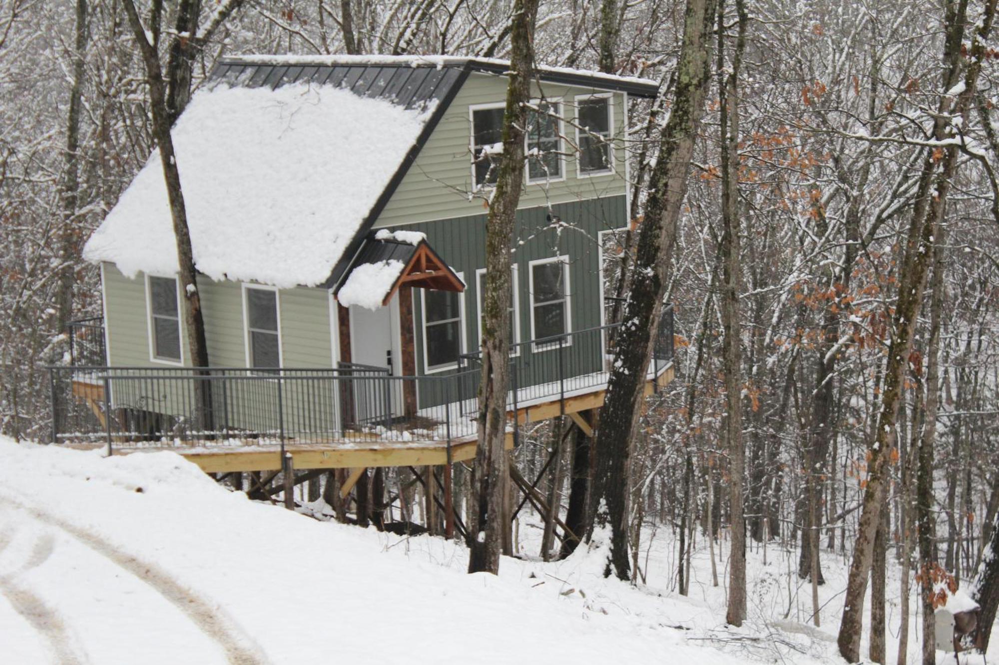 布蘭森Secluded Treehouse In The Woods - Tree Hugger Hideaway别墅 外观 照片