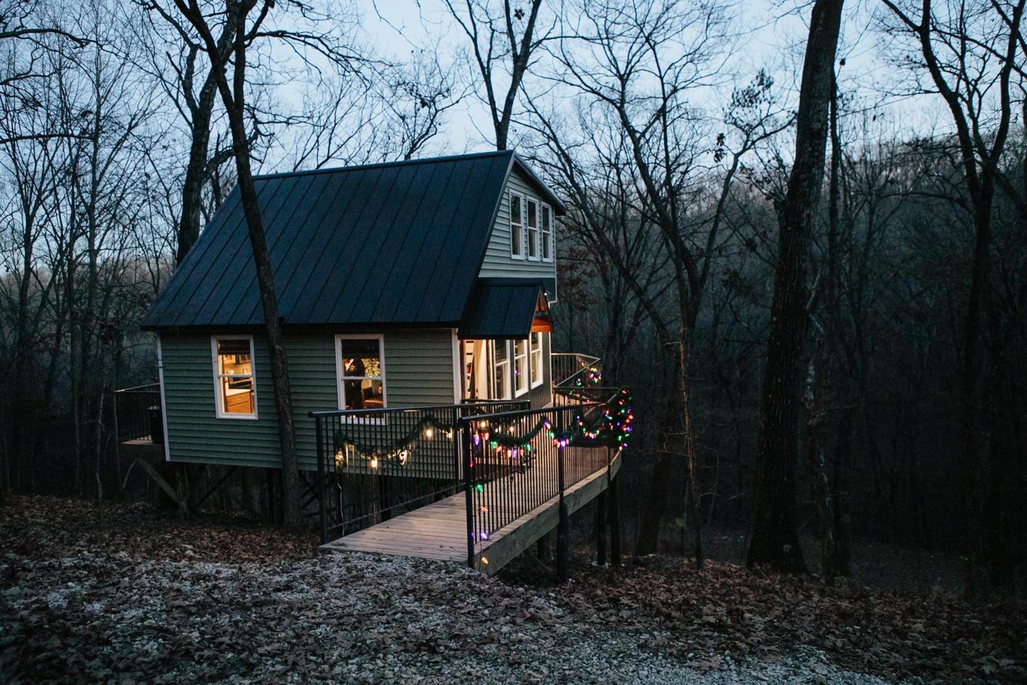 布蘭森Secluded Treehouse In The Woods - Tree Hugger Hideaway别墅 外观 照片